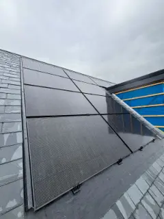 In-roof solar panels set into the slate